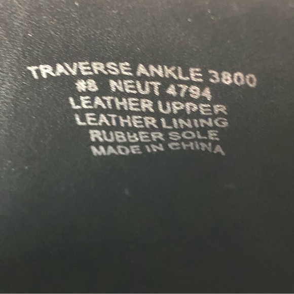 ABEO Traverse Ankle Boots Black Leather Bootie Size 8 NWOT - Picture 7 of 8